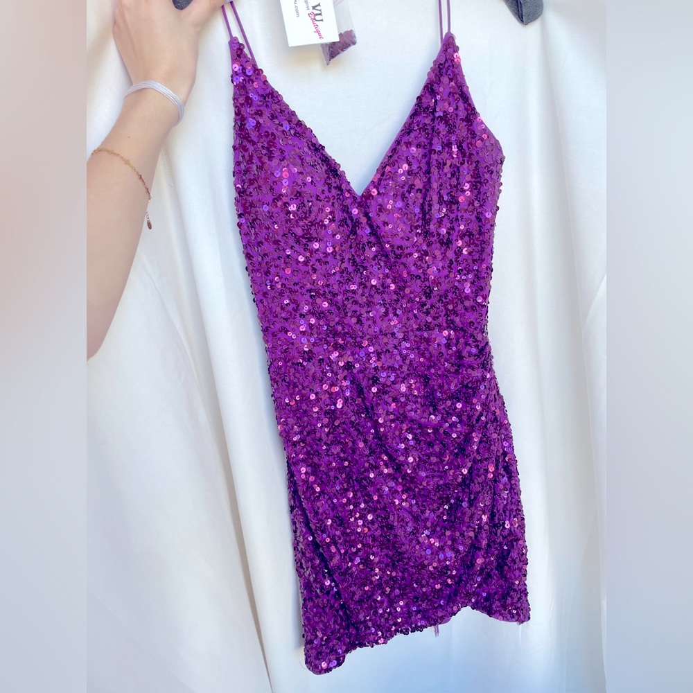 Purple Homecoming Dress